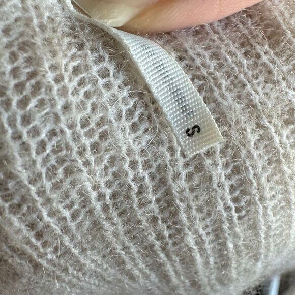 Feather Bone Anthropologie S Whitney Merino Alpaca Bell Sleeve Sweater - Picture 9 of 9